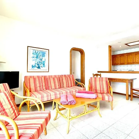 Nudist With Two Bedrooms, Sea And Pool Views In Lanzarote Apartment Charco del Palo