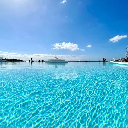 Nudist With Two Bedrooms, Sea And Pool Views In Lanzarote * Charco del Palo